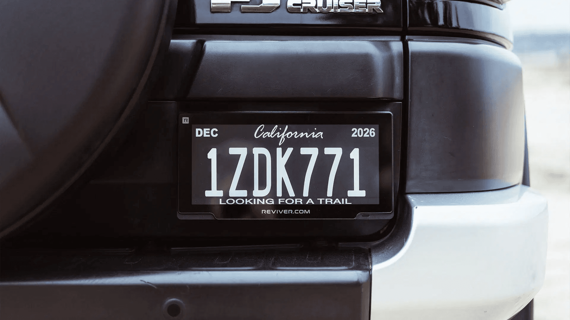 A Reviver digital license plate